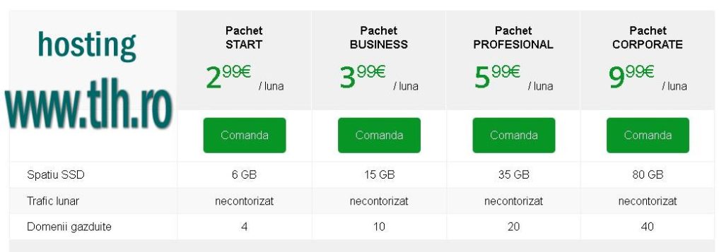 servicii de hosting