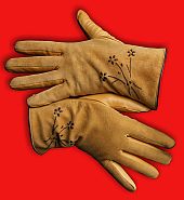 manusi din piele, captusite, pentru femei