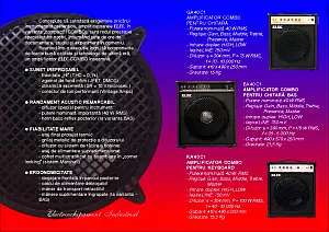 Pliant A5 - Elec; instalaţii de sonorizare, boxe, amplificatoare...