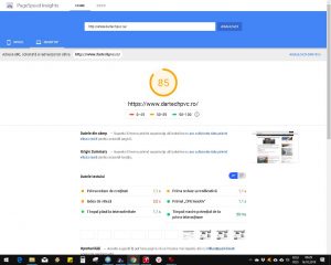 viteza site-ului dupa optimizare