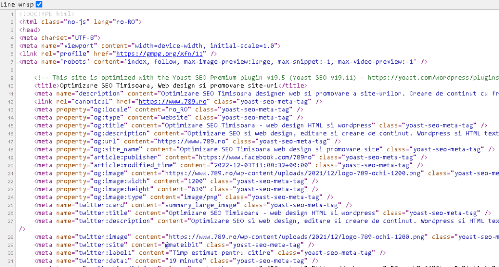 seo on page meta tag-uri