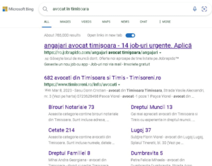 SEO pentru Bing SEO Timisoara Bing