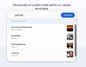 google trends SEO pentru keyword penal