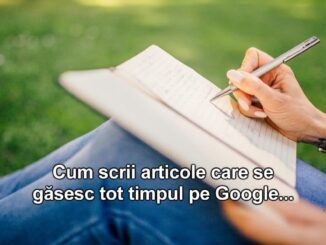SEO practic cum scrii articole