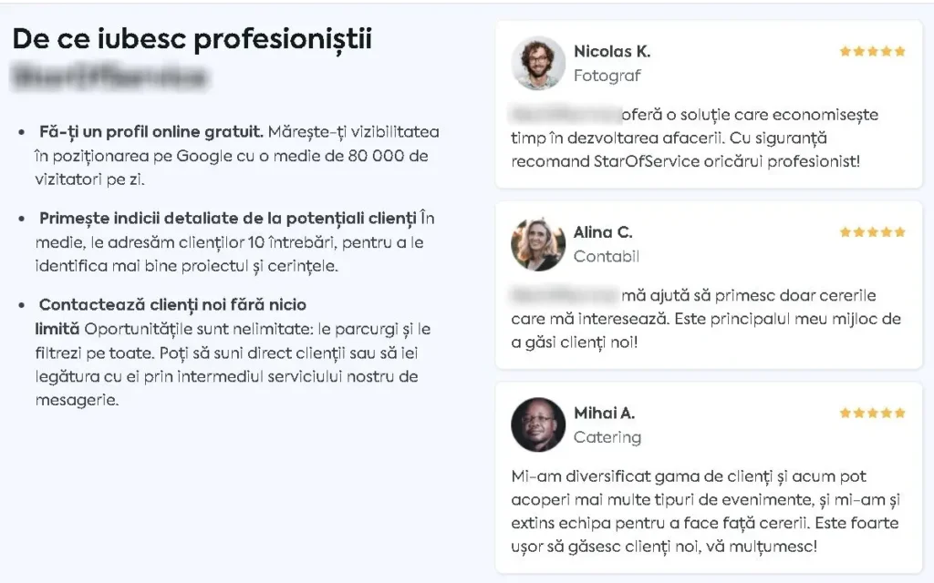 Review-uri false într-un director de promovare